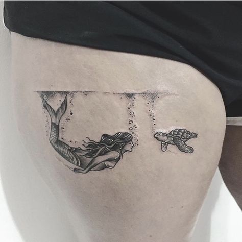 Tattoos, Mermaid Tattoos, Tatting, Mermaid Tattoo, Geometric Tattoo, Cool Tattoos, Animal Tattoo, Google Image, Mermaid