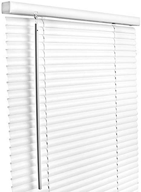 LOTUS & WINDOWARE 1" Vinyl Mini Blind, 15" x 72", White Vinyl Mini Blinds, Vinyl Blinds, Cordless Blinds, White Blinds, Horizontal Blinds, Mini Blinds, Living Room Windows, Vertical Blinds, White Room