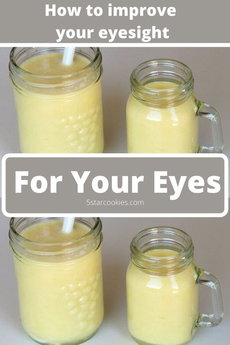 For Your Eyes Only and More or Fix Your Health. If you are looking for natural ways to take care of your eyes, skin, hair or your health we have recipe for you. The ingredients are simple. Just 4 of them. Enjoy and share this recipe for busy life. #healthy #eyes #easyrecipes Natural Eye Brightener, Eye Health Remedies, Eye Health Food, Eye Sight, Body Wellness, Ginger And Cinnamon, Healthy Eyes, Star Cookies, Juice Recipes