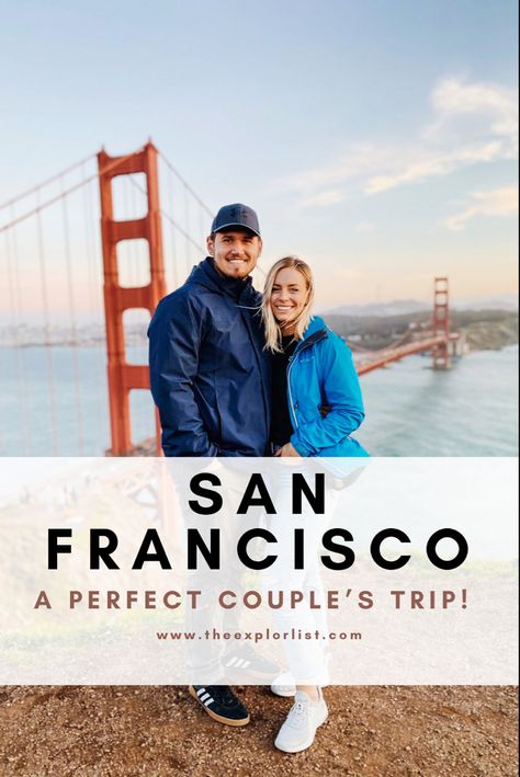 Three day itinerary for couples in San Francisco, California. Weekend In San Francisco, San Francisco Itinerary, San Francisco At Night, Honeymoon On A Budget, San Francisco Vacation, California Coast Road Trip, San Francisco Food, Yosemite Trip, Couples Resorts