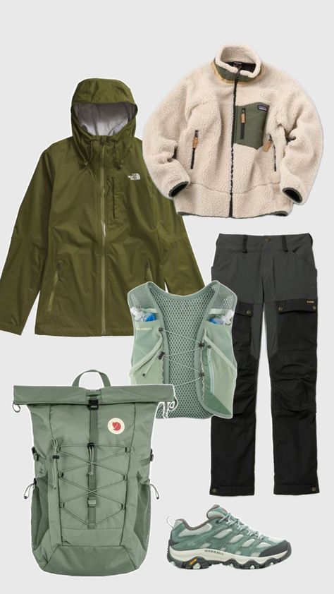 Hiking outfit for women hiking in fall hiking in autumn warm outfit for hiking green tones green outfit hiking equipment gear Hiking Outfits Fall, Outfit For Hiking, Outdoorsy Outfits, Fall Hiking Outfits, Fall Hiking Outfits For Women, Warm Outfit, Cute Hiking Outfit, Outfit Hiking, Hiking Outfits