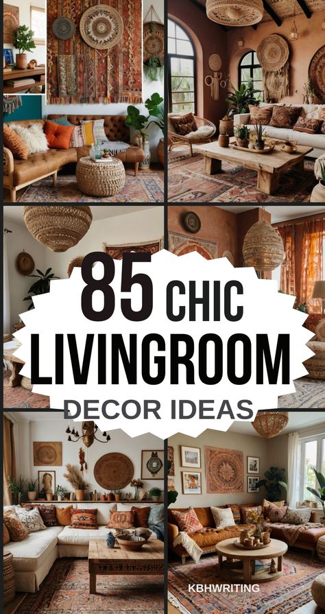 100 Modern Boho Living Room Decor Ideas Boho Living Room Color Palette, Modern Boho Living Room Inspiration, Boho Country Living Room, Southwest Decorating Ideas, Modern Southwest Living Room, Rustic Bohemian Living Room, Boho Family Room, Happy Living Rooms, Living Room Style Ideas