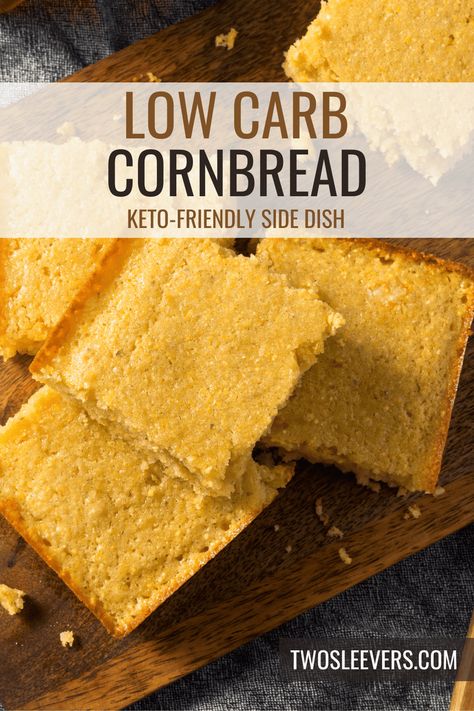 Keto Cornbread | Low Carb Cornbread Recipe Low Carb Cornbread Recipe, Traditional Cornbread Recipe, Flavored Cornbread, Keto Cornbread Recipe, Recipes Using Coconut Flour, Low Carb Cornbread, Keto Cornbread, Southern Cornbread Recipe, Cornbread Recipes