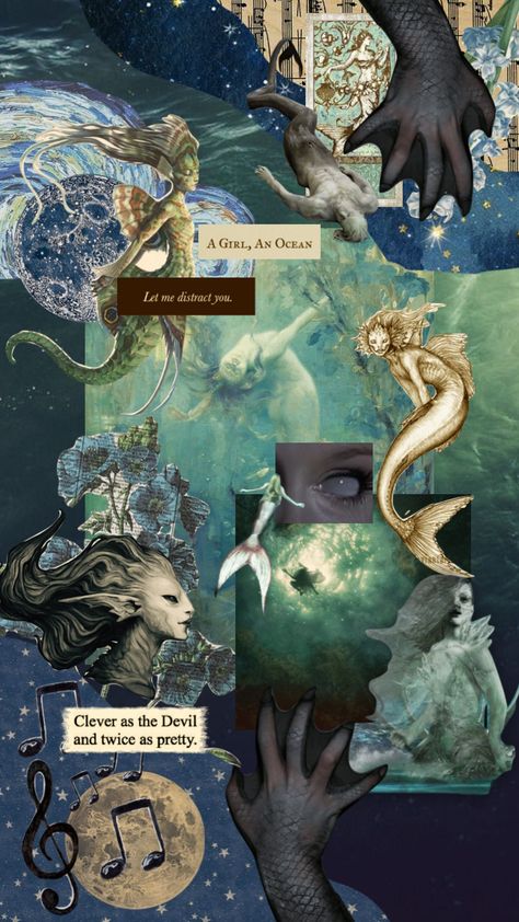 Siren Core Aesthetic Wallpaper, Mermaid Wallpaper Aesthetic, Mermaid Mood Board, Siren Aesthetic Wallpaper, Siren Moodboard, Blue Mermaid Aesthetic, Mermaid Aesthetic Wallpaper, Mermaid Moodboard, Siren Wallpaper