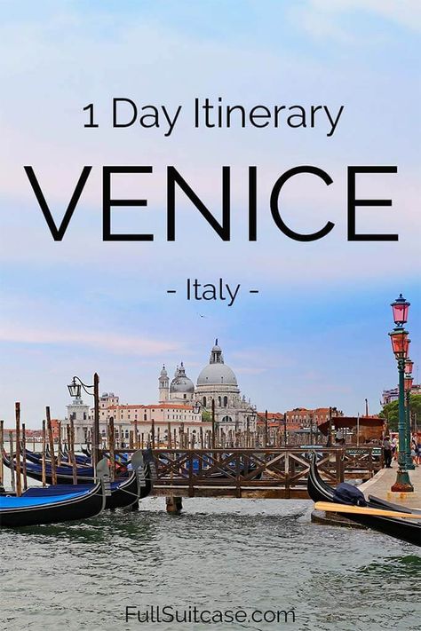 Venice In One Day, Venice Italy Map, Venice Things To Do, Venice In A Day, Venice Map, 1 Day Trip, Venice City, Visit Venice, Venice Canals