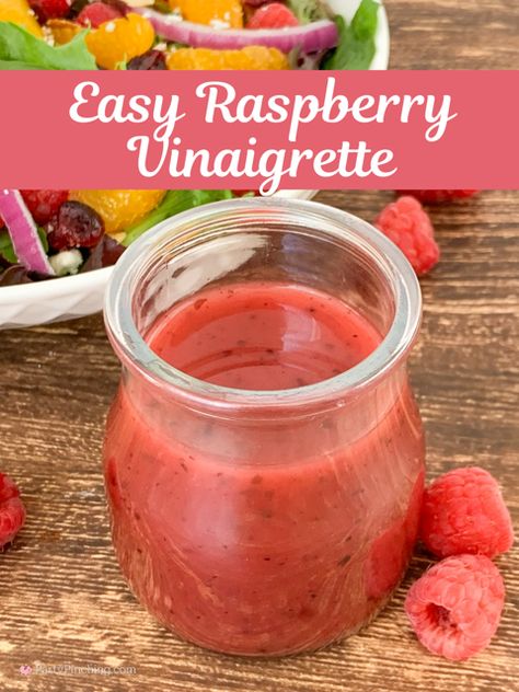 easy raspberry homemade vinaigrette, best easy better than restaurant raspberry vinaigrette, raspberry salad dressing, best raspberry salad dressing recipe Raspberry Salad Dressing, Raspberry Vinaigrette Recipe, Raspberry Vinaigrette Dressing, Orange Salad Recipes, Raspberry Vinaigrette Salad, Picnic Salad, Raspberry Salad, Holiday Salad, Vinaigrette Dressing Recipe