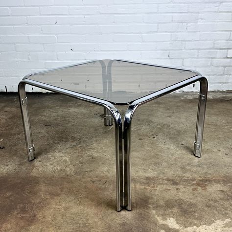 Glass Top End Table, Glass End Table, Mid Century Modern Artwork, Glass Top End Tables, Vintage Coffee Table, Glass End Tables, Table Glass, Couch Table, Milo Baughman