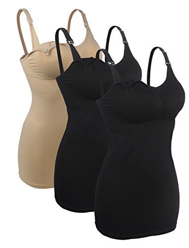 iLoveSIA 3PCS Women's Nursing Cami Maternity Breastfeedin... Tank Tops Black, Nursing Tank Top, Nursing Tank, Women Nurse, Tank Top Bras, Nursing Tops, Activewear Fashion, Womens Maternity, Tops Black