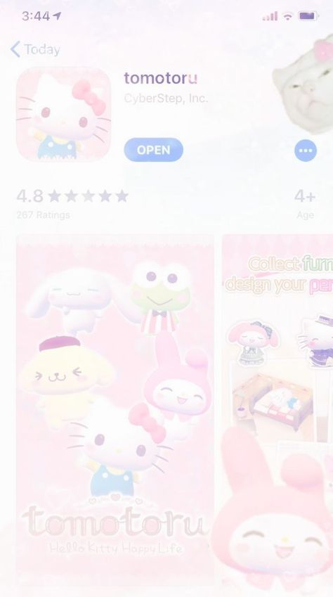 Sanrio Games App, Tomotoru App, Cute Games App Android, Juegos Cute App, Cute Games App, Cute Games To Download, Kawaii Games App, Aesthetic Apps Games, Hello Kitty Games