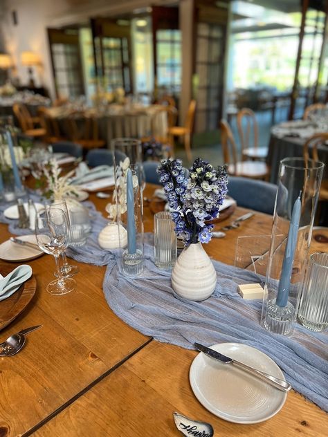 Rustic Cheesecloth Table Runners Farmhouse Wedding Table - Etsy UK Blue Cheese Cloth Table Runner Wedding, Dusty Blue Cheese Cloth Table Runner, Dusty Blue Wedding Theme Centerpieces, Dusty Blue Table Runner, Gauze Table Runner Wedding, Blue Wedding Theme Centerpieces, Farmhouse Wedding Table, Blue Boho Wedding, Boho Wedding Party