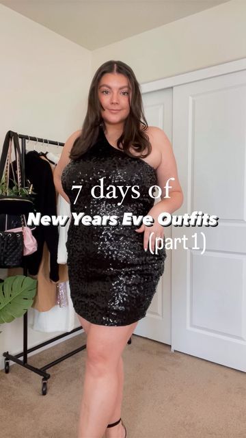 Rachel Shnayder | Curvy Fashion on Instagram: "Day 1 of NYE outfit ideas! ✨ Head to my Amazon storefront at the link in my bio to shop this dress! 🫶 And make sure to FOLLOW @rachelshnayder to see more NYE outfit ideas! #nyeoutfit #newyearseveoutfit #nyedress #nyeparty #newyearsevedress #partydress #curvydress #midsizeoutfits" Curvy New Years Eve Outfit, New Years Eve Outfits For Curvy Women, New Years Eve Outfits Midsize, Nye Outfits Plus Size, Casual Nye Outfit New Years, Vegas Winter Outfit Ideas, Casual Nye Outfit, Plus Size New Years Eve Outfits, Nye Party Outfit