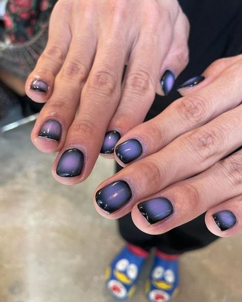 Mens Nails, Punk Nails, Hard Nails, Grunge Nails, Pretty Gel Nails, Nails Polish, Dark Nails, April 6, Dream Nails