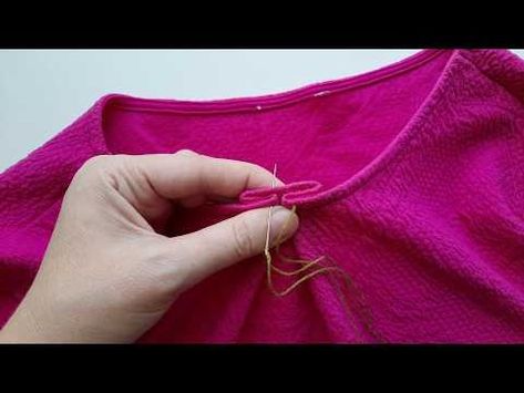 👕 3 Fast Fixes to Tighten Your T-Shirt Neckline Instantly! - YouTube Repair Clothes, Altering Clothes, Upcycle Clothes, Sewing Hacks, Repair, Couture, Sewing, Fabric, T Shirt