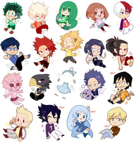 Chibi Anime Characters My Hero Academia, Kawaii My Hero Academia, Mha Cute Drawings, My Hero Academia Cute Chibi, My Hero Academia Doodles, Chibi My Hero Academia, Mha Chibi, My Hero Academia Drawing, Draw Chibi