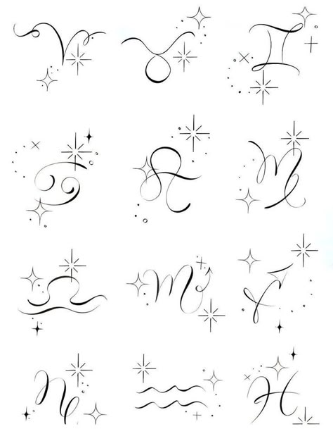 Minimalist Zodiac Tattoo, Gemini Tattoo Designs, Sagittarius Tattoo, Astrology Tattoo, Petit Tattoo, Horoscope Tattoos, Aquarius Tattoo, Cool Wrist Tattoos, Flower Wrist Tattoos