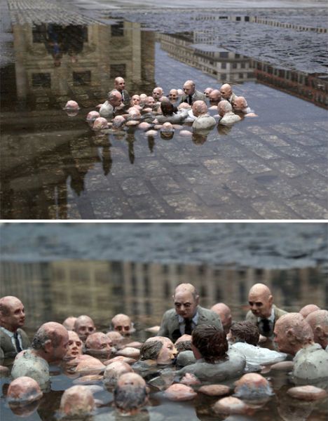 urban-art-berlin-isaac-cordal Urban Art Installation, Art Apartment, Urbane Kunst, Have Inspiration, 웃긴 사진, Wow Art, صور مضحكة, Sculpture Installation, Process Art