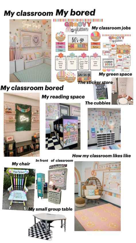 Preppy Teacher, Teacher Wallpaper, Pink Wallpaper Laptop, Wallpaper Preppy, Classroom Jobs, Green Space, Teacher Classroom, Cubbies, Pink Wallpaper