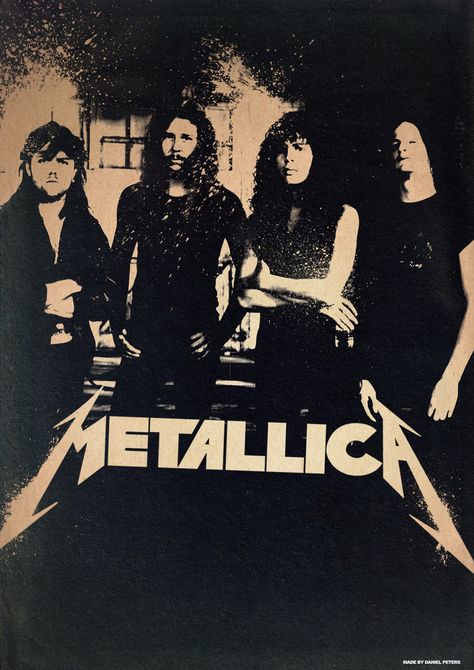 Band Poster: 90's Metallica by elcrazy on DeviantArt Band Posters On Wall Bedroom, Metallica Poster, Poster 90s, Vintage Band Posters, Metallica Vintage, Poster Rock, Metallica Art, Metallica Band, Rock Poster Art