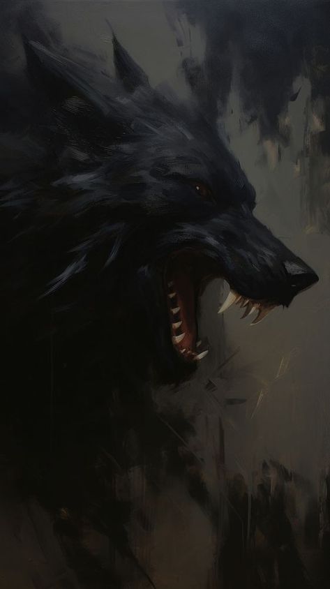 Acrylic paint of wolf face animal mammal aggression. | premium image by rawpixel.com Wolf Black Wallpaper, Aggressive Wolf, Wolf Dark, Iphone Wallpaper Dark, Dark Wolf, Wolf Black, Wolf Running, Animal Body Parts, Animal Food