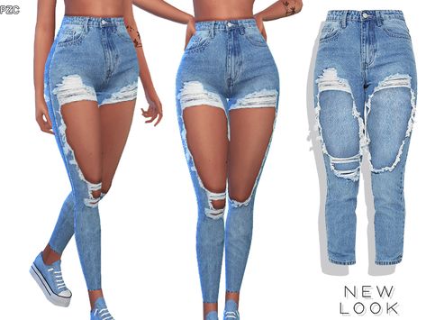 Pinkzombiecupcakes' New Look High Rise Ripped Denim Jeans The Sims 4 Cc Resource Jeans, Sims 4 Female Makeup Cc, Sims 4 Cc Long Sleeve Crop Top, Sims4 Cc Clothing Female Black, Sims 4 Cc Clothes Professional, Female Jeans Sims 4, Sims 4 Mods Clothes Female, Sims 4 Cc Name Brand Clothes, Sims 4 Cc Clothes Female Tops Alpha