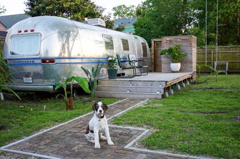 Backyard Airstream, Airstream Camping, Airstream Basecamp, Airstream Living, Airstream Bambi, Camping Vintage, Airstream Campers, Tiny House Swoon, Airstream Remodel