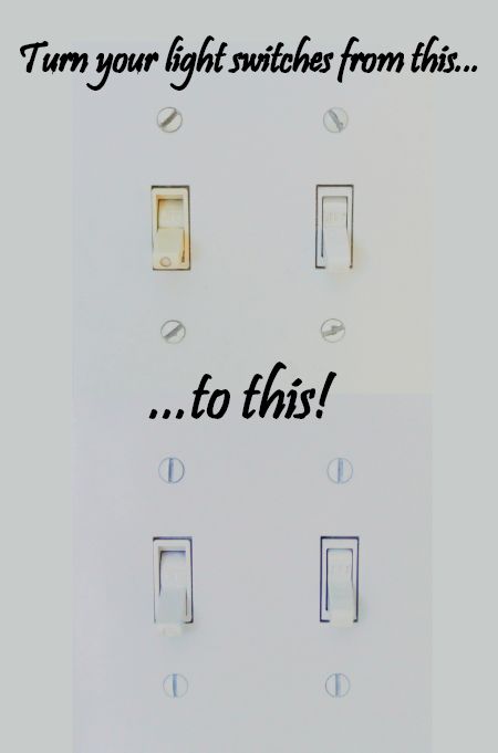 Bathroom Light Switch Ideas, Clean Light Switch, Update Light Switches, Cleaning Light Switches, Changing Light Switches, How To Clean Light Switches, Updating Light Switches, How To Paint Light Switch Covers, Light Switches Ideas