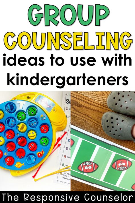 Group counseling activities and ideas for working with kindergarteners - though all the ideas work great for all elementary grades! Elementary School Counseling Small Groups, Elementary Counseling Groups, Kindergarten Counseling Lessons, Small Group Counseling Elementary, Kindergarten Counseling Activities, Counseling Crafts, Kindergarten Small Groups, Counselor Keri, Group Counseling Activities