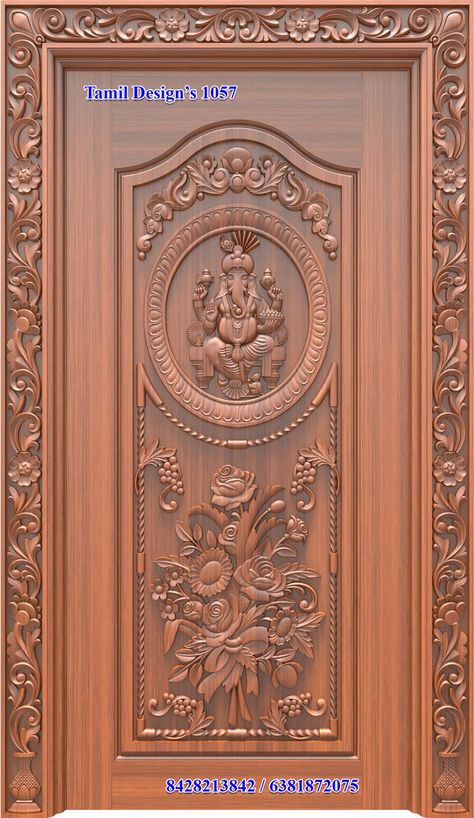 Indian Main Door Designs, Main Door Design Photos, Entrance Door Decor, Online Kitchen Design, Pooja Door Design, Front Wall Design, House Main Door Design, Door Design Photos, Single Door Design