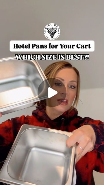 Social Graze Charcuterie Bar on Instagram: "😃Let’s talk about hotel pans! Quick tip for which sizes work best for your charcuterie bar! 😍 #charcuteriebar #charcuterie #smallbusiness #entreprenuer" Charcuterie Bar Cart, Charcuterie Cart, Charcuterie Bar, Chacuterie Board, Charcuterie Cups, Charcuterie Inspiration, Talk About, Snacks, Hotel