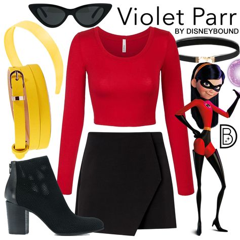 Disney Bound - Violet Parr Kostum Disney, Disney Character Outfits, Disney Bound Outfits Casual, Disney Themed Outfits, Cute Disney Outfits, Disney Inspired Fashion, Disneyland Outfits, Character Inspired Outfits, Disney Bound Outfits