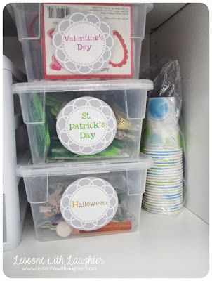 Party Supply Organization, Baking Cabinet, Office Supply Storage, Clear Storage Bins, Holiday Organization, Organization Station, Holiday Storage, Party Organization, Office Supply Organization