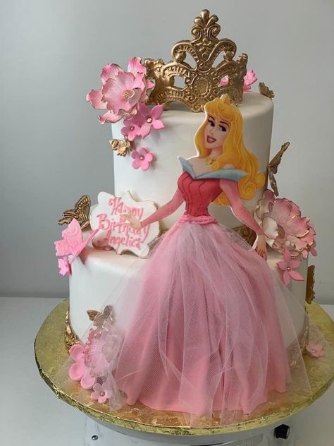 Arora Birthday Theme, Aurora Birthday Theme, Aurora Birthday Party Decorations, Sleeping Beauty 1st Birthday, Princess Aurora Birthday Party Ideas, Aurora Themed Birthday Party, Princess Aurora Birthday Cake, Princess Aurora Theme Birthday, Aurora Cake Sleeping Beauty