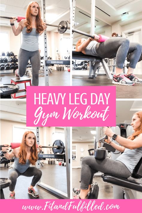 Leg Weight Workout Gym, Leg And Bum Workouts, Heavy Glute Workout, Heavy Leg Day Workout, Machine Leg Workout, Leg Gym Workout, Legs Gym Workout, Leg Day Workout At The Gym, Leg Day Gym Workout