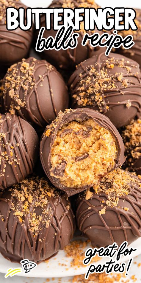 Butterfinger Balls Packaging Treats Ideas, Butterfinger Blizzard Recipe, Graham Cracker Peanut Butter Balls, Butterfinger Balls Recipe Easy, Butter Finger Balls, Butterfingers Balls, Butterfinger Balls Recipe, Butterfingers Recipe, Butterfinger Treats