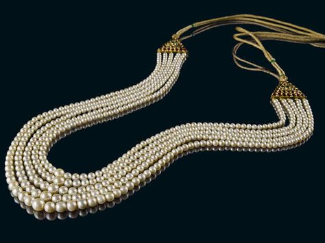 Basara Pearls Jewellery, Basra Pearls Necklaces, Basra Pearls Jewellery, Indian Pearl Necklace, Basra Pearls, Beads Haram, Exquisite Diamond Necklace, Antique Pearl Necklace, Hyderabadi Jewelry