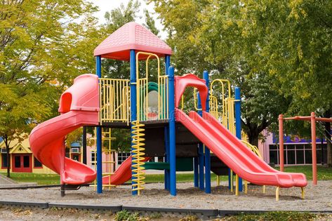 Playgrounds Aesthetic, Playground Reference, Park Playground Aesthetic, Play Ground Aesthetic, Kidcore Playground, Kids Playground Ideas, Playground Drawing, School Playground Design, Playground Illustration