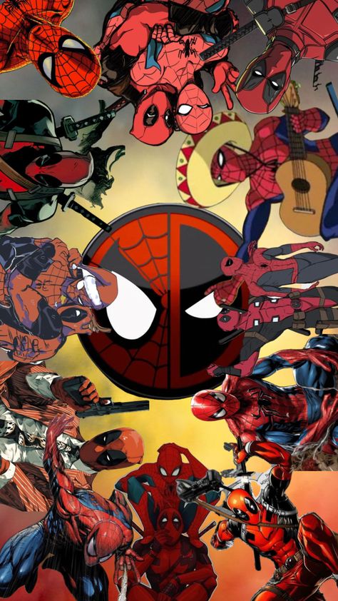 #deadpool #deadpoolandspiderman #spiderman #marvle Spiderman Deadpool Wallpaper, Deadpool And Spiderman Wallpaper, Spiderman Aesthetic, Deadpool Y Spiderman, Deadpool Spiderman, Cr7 Messi, 2000s Cartoons, Deadpool And Spiderman, Deadpool Wallpaper