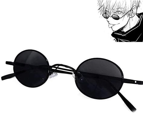 Gojo Satoru Cosplay Glasses Anime Character COS Prop Retro Small Round Eyeglasses at Amazon Women’s Clothing store Glasses Anime Character, Gojo Satoru Glasses, Gojo Glasses, Gojo Satoru Cosplay, Cosplay Glasses, Art Men, Round Eyeglasses, Gojo Satoru, Amazon Women