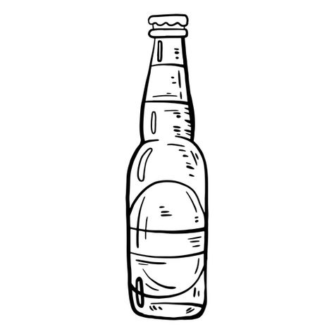 Beer bottle label stroke #AD , #AD, #AFFILIATE, #bottle, #label, #stroke, #Beer Beer Doodle Art, Beer Bottle Sketch, Beer Bottle Tattoo, Beer Bottle Drawing, Bottle Doodle, Beer Doodle, Heineken Beer Bottle, Frat Formal, Beer Drawing