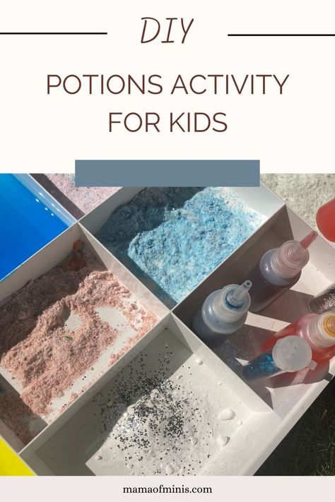 DIY Potion Activity for Kids How To Make Potions, Diy Potions, Potions For Kids, Winter Crafts Preschool, Potion Making, Magical Potion, Potions Recipes, Preschool Crafts Fall, Halloween Potion