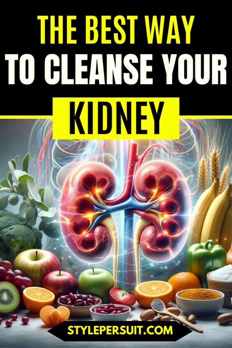 Keeping your kidneys healthy is crucial for your overall well-being. These bean-shaped organs play a vital role in filtering waste products and excess fluids from your blood, regulating blood pressure, producing hormones, and balancing electrolytes. A kidney cleanse can be a beneficial way to support your kidneys and promote their optimal functioning. Here's a guide on how to perform a kidney cleanse. Clean Kidneys, Beets Smoothie Recipes, Foods Good For Kidneys, Kidney Cleanse Natural, Foods To Reduce Cholesterol, Healthy Kidney Diet, Best Cleanse, Kidney Friendly Foods, Healthy Kidneys