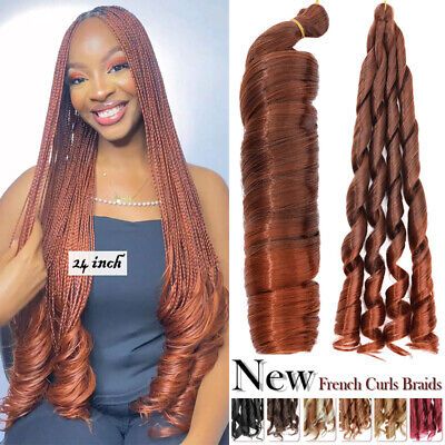 ad eBay - Thick Natural French Curl/Loose Wave Braids Hair Pre-Stretched Crochet Extension - Buy Now, click the link (eBay) Wave Braids, French Curl, Braids Hair, Styling Products, Loose Waves, Wigs Hair Extensions, Click The Link, Curly Hair, Hair Extensions