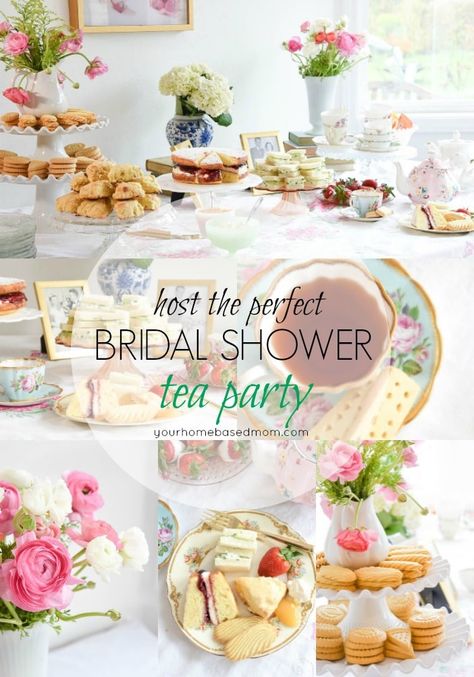 Hosting the perfect Tea Party Bridal Shower is the best way to celebrate the new bride to be. Your favorite tea party foods along with pretty flowers and of course tea, are all you need as well as a few guests! Bridal Shower Tea Party Food, Tea Party Bridal Shower Decorations, Bridal Shower Tea Party Theme, Tea Party Wedding Shower, Shower Activities, Shower Garden, Bridal Shower Inspo, Tea Party Bridal, Bridal Tea Party