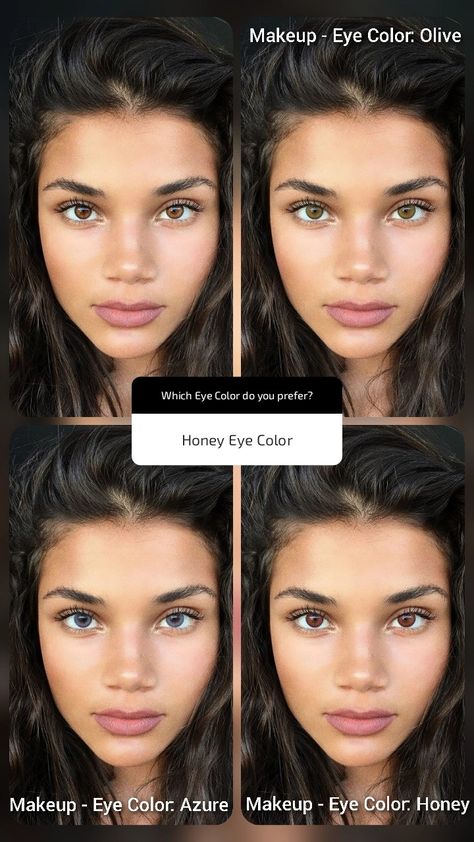 Inspiration Honey Eyes Color, Olive Makeup, Honey Eyes, Before And After Makeup, Eyes Color, Airbrush App, Photo Edited, Eyeshadow Makeup, Makeup Eyeshadow