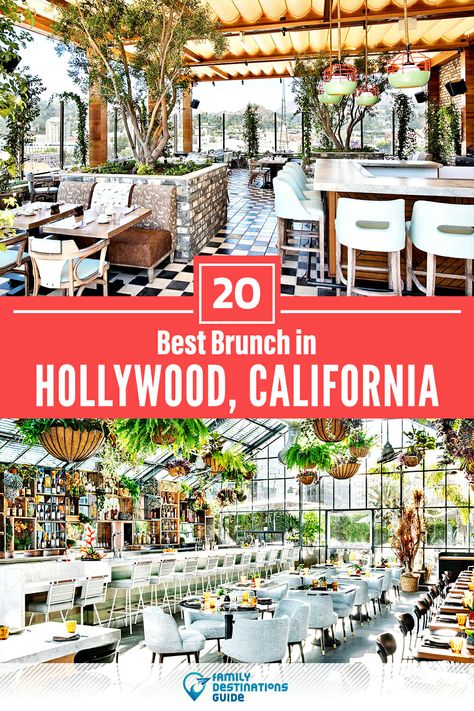 Brunch Los Angeles, Restaurants For Birthdays, Hollywood Restaurants, La Living, East Hollywood, Best Restaurants In La, Brunch Places, Cozy Restaurant, Hollywood Hotel