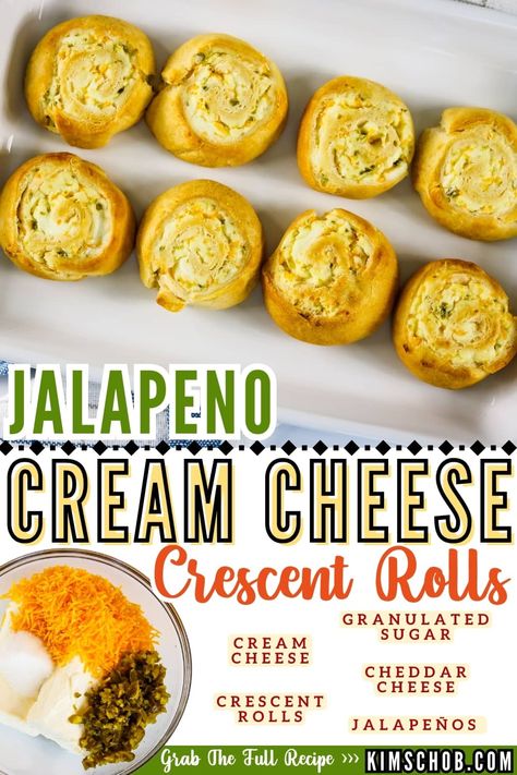 Indulge in the zesty kick and smooth consistency embraced by a golden crust with our Simple Jalapeno Popper Crescent Rolls. Jalapeño Cream Cheese Crescent Rolls, Jalapeno Popper Crescent Rolls, Jalapeño Popper Crescent Rolls, Crescent Rolls With Cream Cheese, Jalapeno Poppers Crescent Rolls, Cresant Rolls, Cream Cheese Crescent Rolls, Cream Cheese Rolls, Jalapeno Cheese