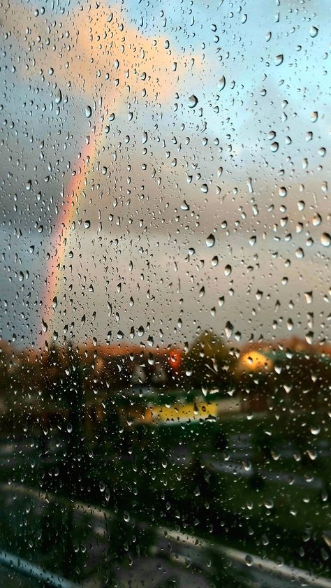 #rainbow #november Monsoon Background, Pluviophile Aesthetic, Rain Background, Athletic Wallpaper, Rainy Photos, Rainy Sky, Rain Pictures, Rainy Day Aesthetic, I Love Rain