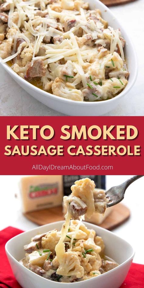 Smoked Sausage Casserole, Smoked Sausage Recipes, Keto Diet List, Low Carb Casseroles, Keto Diet Breakfast, Sausage Casserole, Diet Breakfast Recipes, Ketogenic Diet Meal Plan, Keto Recipes Dinner