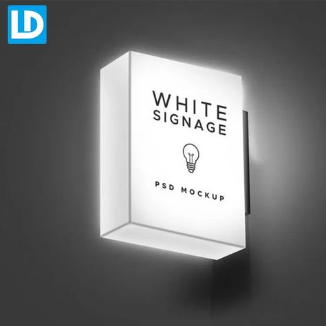 LED Cube Light Boxes Four Side Lit Up Illuminated Signage - Lindo Sign Logo Lighting, Light Signage, Lightbox Signage, Illuminated Signage, Signage Board, Light Box Sign, Store Signage, Shop Signage, Neon Box