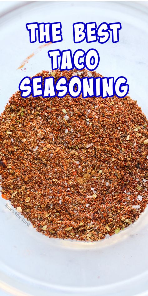 If you have 5 minutes and a few seasonings, you can create your own delicious Homemade Taco Seasoning! Gluten free and oh so tasty, you'll never want to buy it again! #seasoning #taco #tacoseasoning #homemade #diy #diyseasoning #homemadetacoseasoning #recipe #numstheword #spices #easyrecipe Make My Own Taco Seasoning, Easy Diy Taco Seasoning, All Natural Taco Seasoning, Best Homemade Taco Seasoning Recipe, How To Make Taco Seasoning Homemade, Home Taco Seasoning, Taco Seasoning With Corn Starch, The Best Taco Seasoning, Quick Taco Seasoning